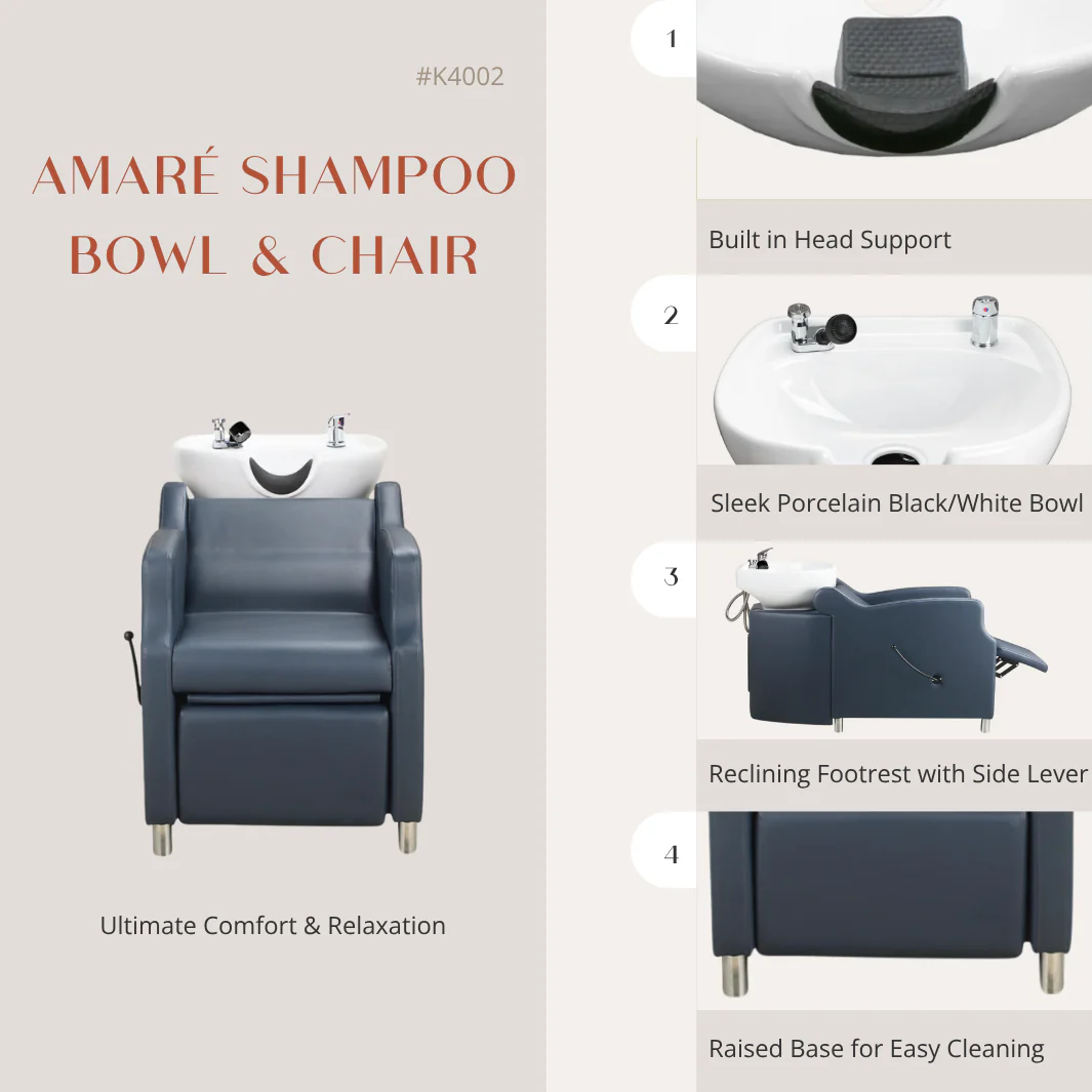 Amaré Shampoo Bowl & Chair - Image 132