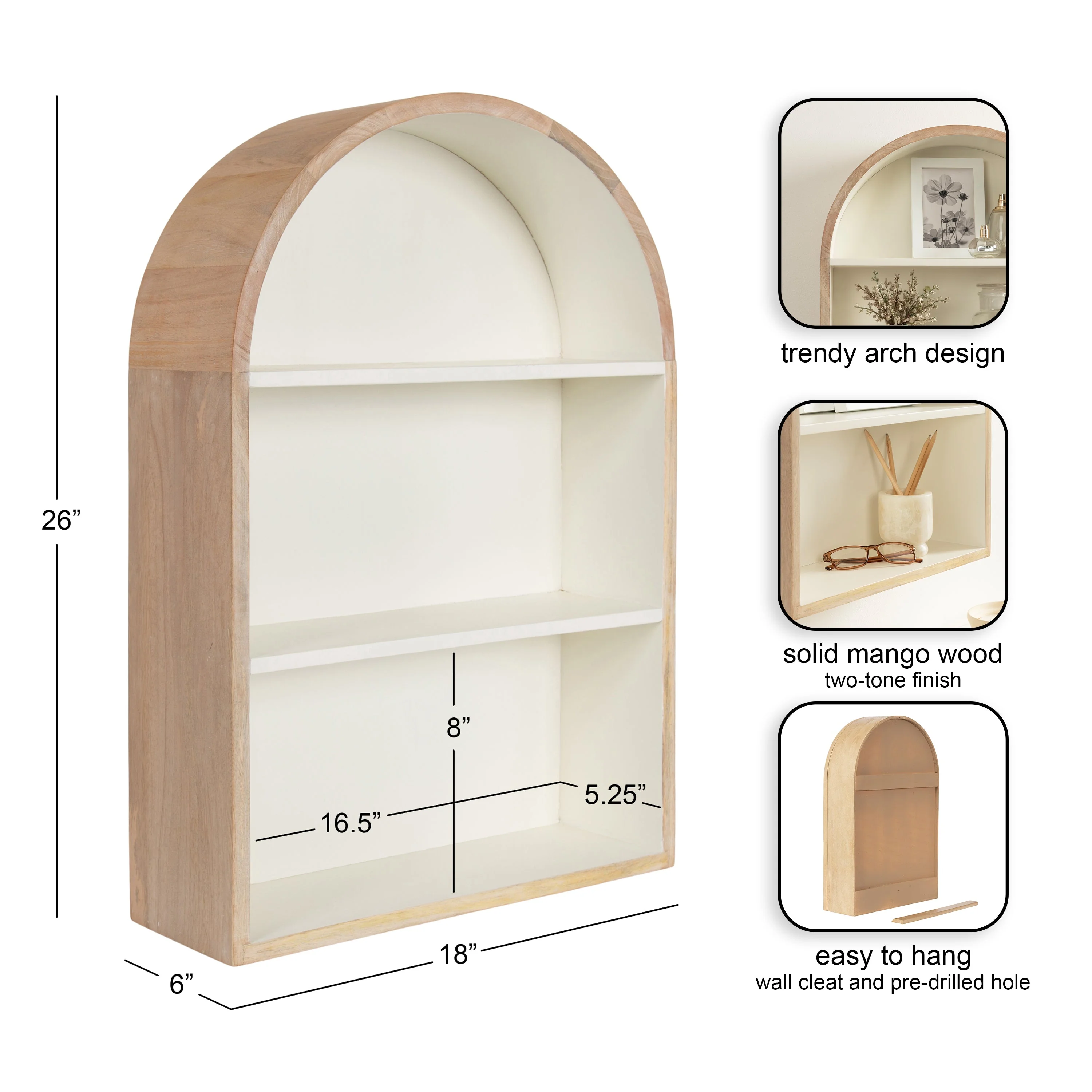 Arcott Arch Wall Shelf - Image 29