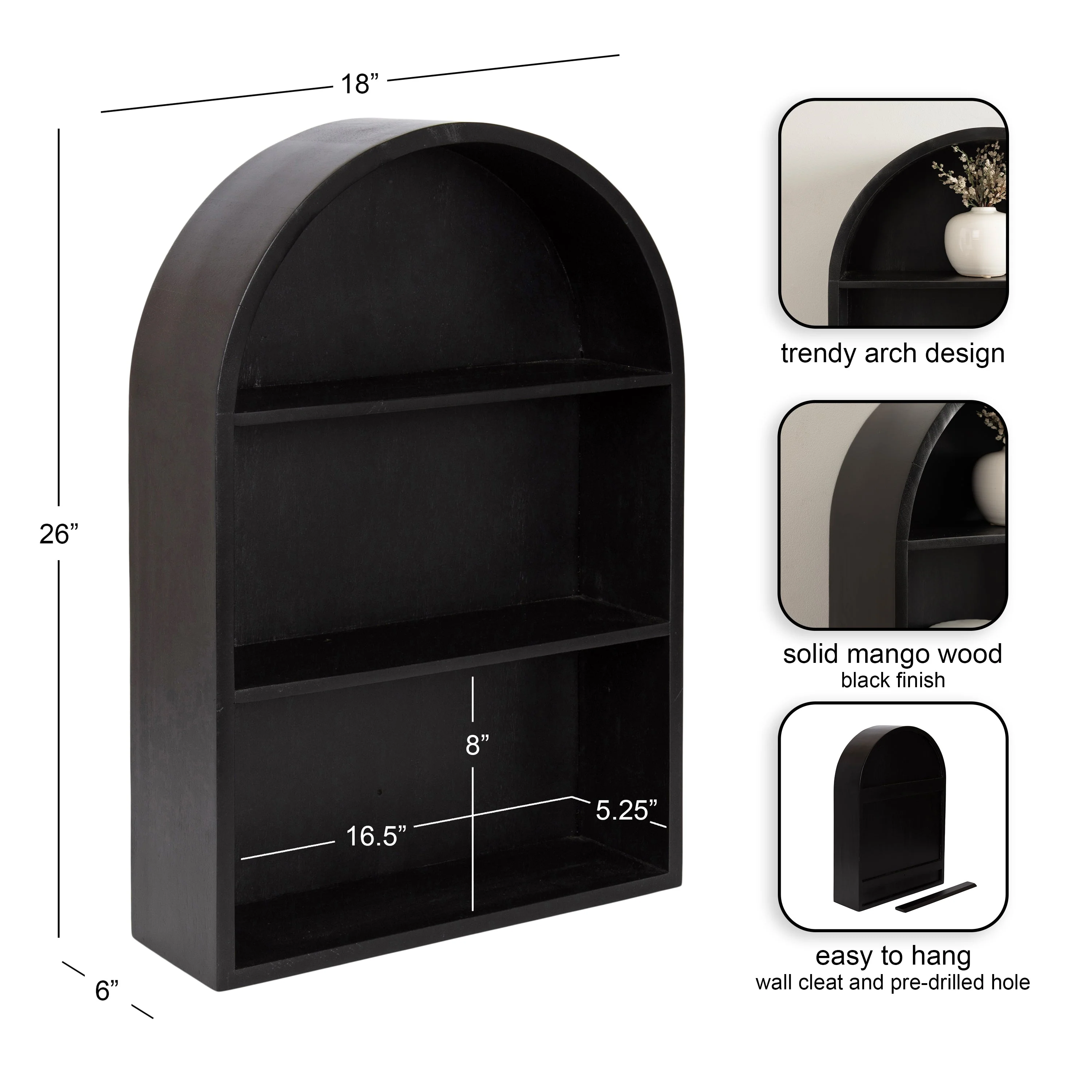 Arcott Arch Wall Shelf - Image 42