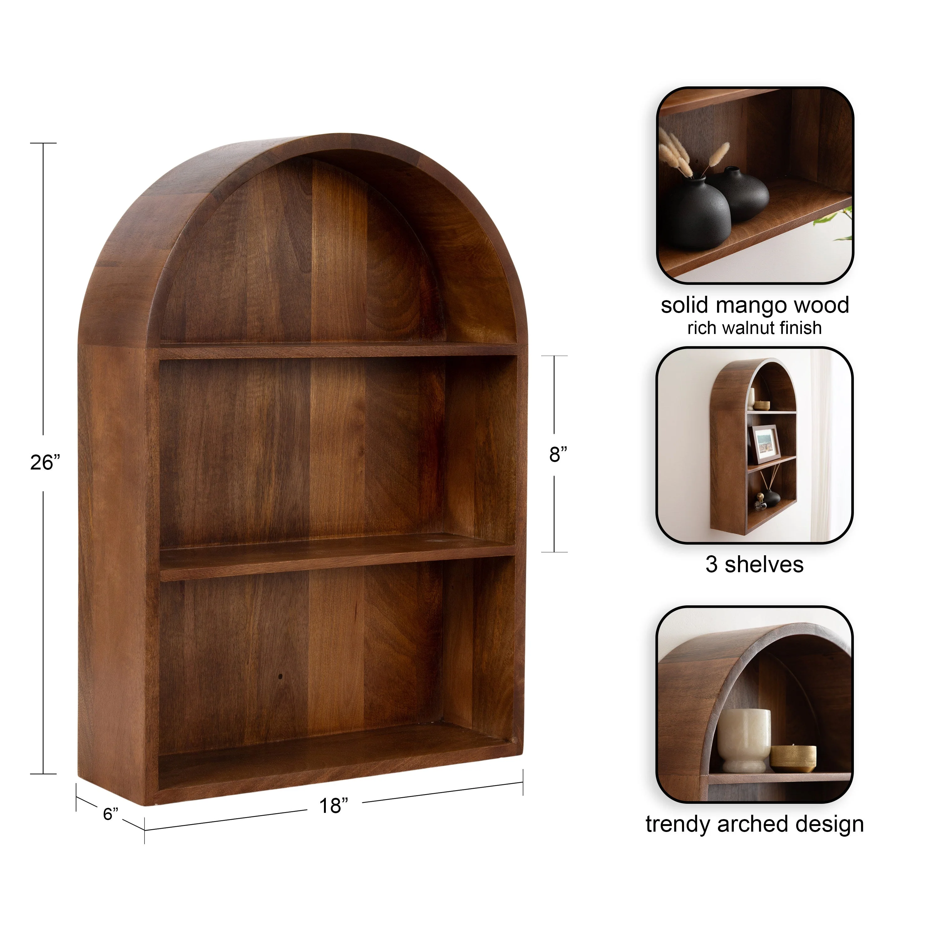 Arcott Arch Wall Shelf - Image 50