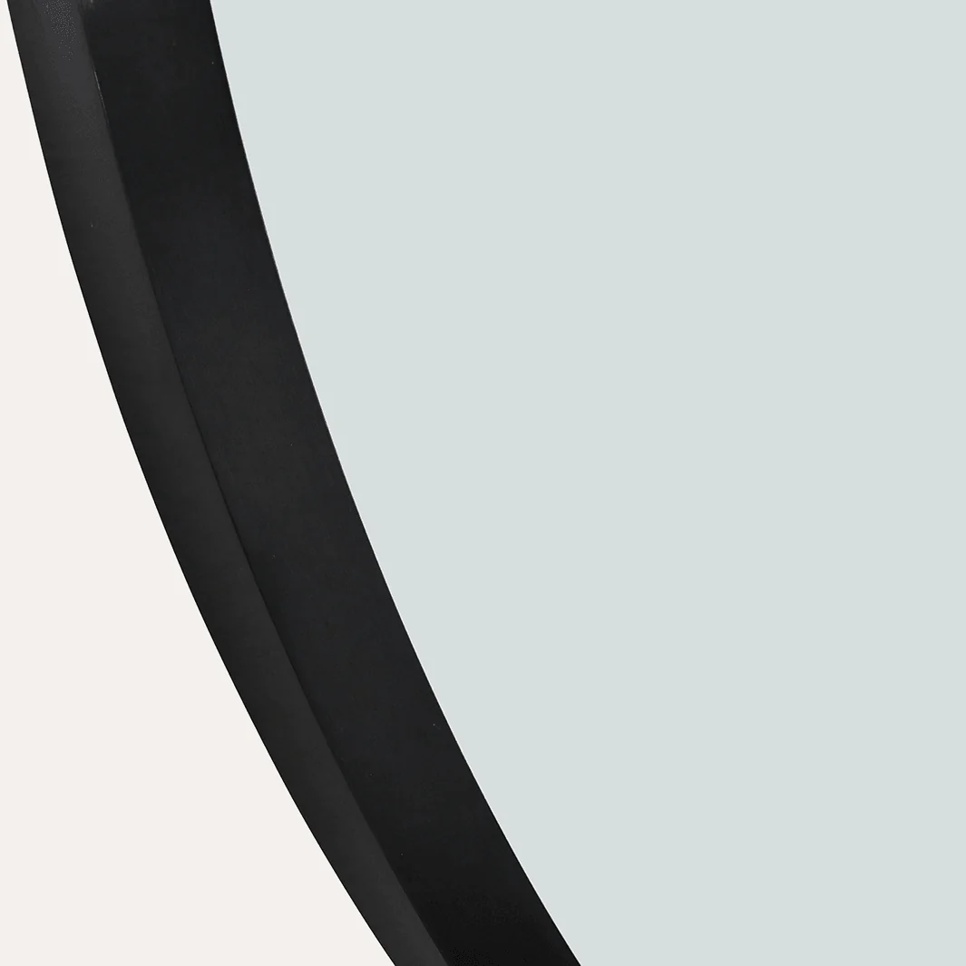 34" Metal Frame Round Mirror - Image 2