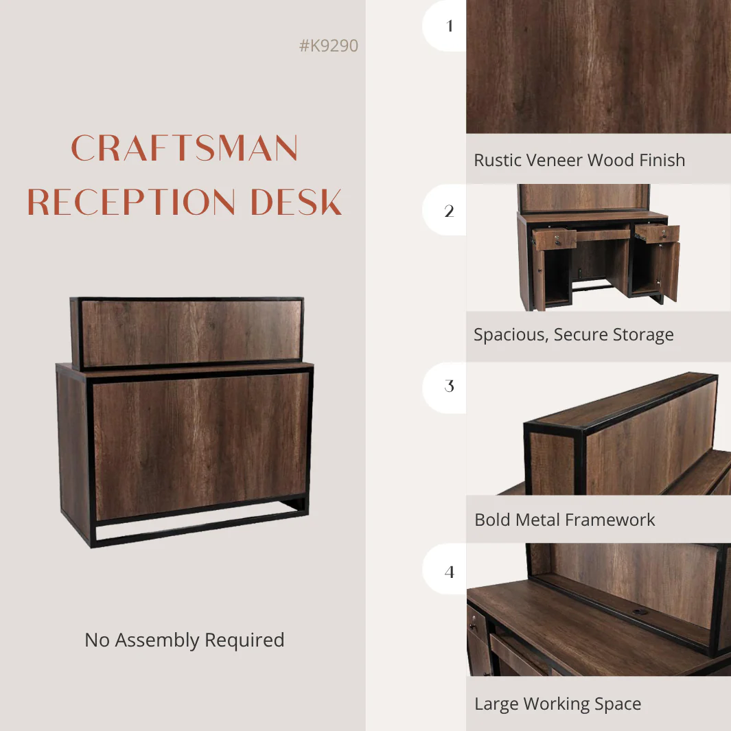 Craftsman Reception Desk - Image 3