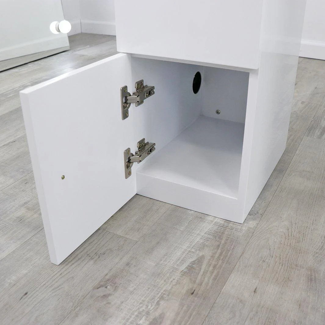 Double Diamond White Manicure Table - Image 14