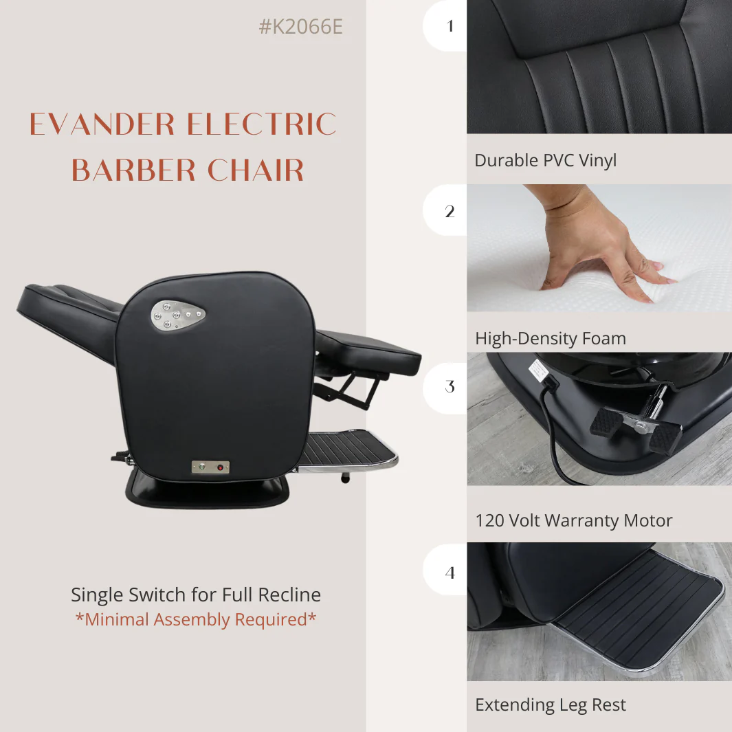 Evander Electric Barber Chair - Image 3