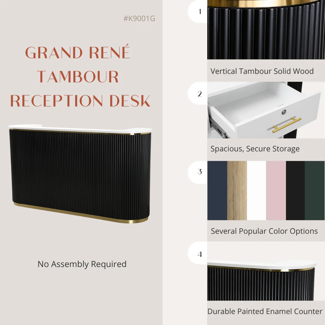 Grand René Tambour Reception Desk - Image 17