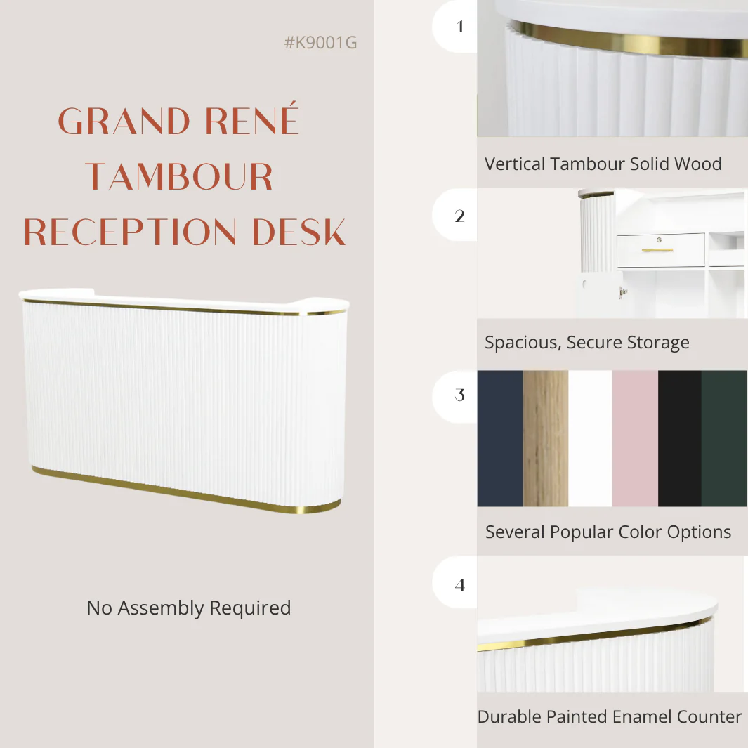 Grand René Tambour Reception Desk - Image 3