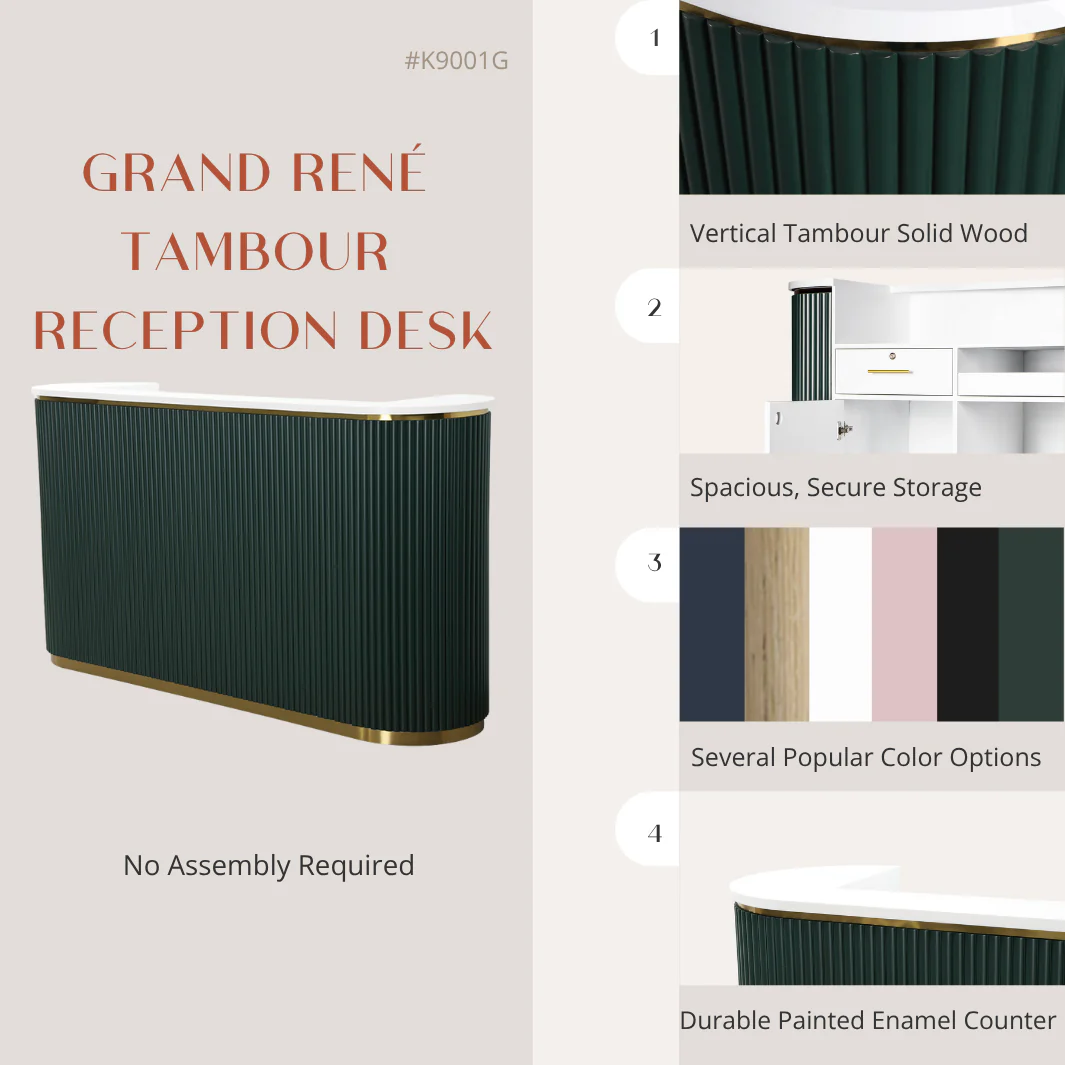 Grand René Tambour Reception Desk - Image 30