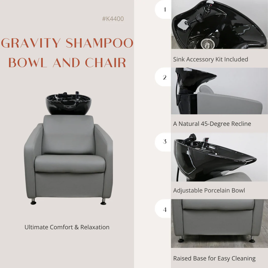 Gravity Shampoo Bowl and Chair - Image 18
