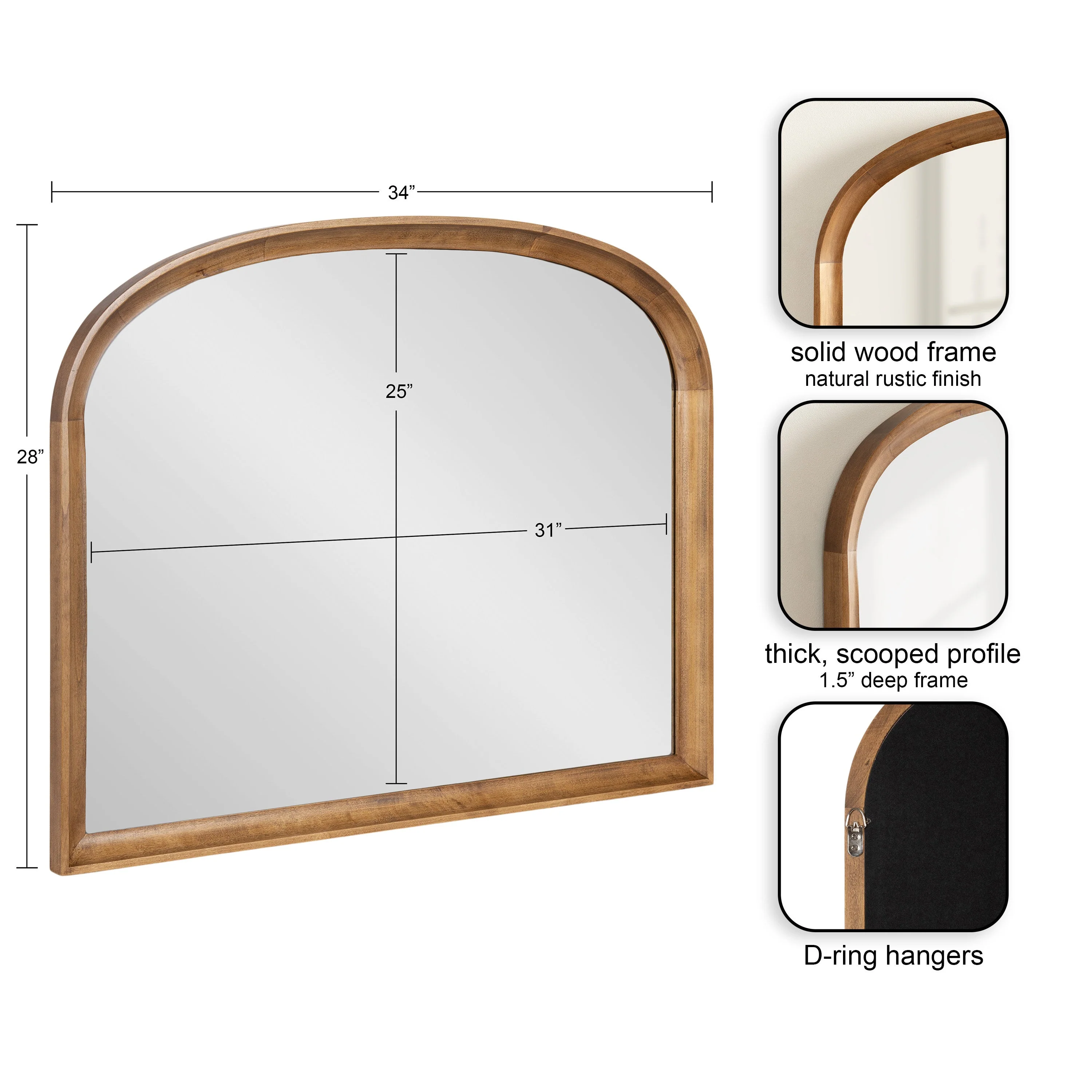 Hatherleigh Basket Arch Wall Mirror - Image 15