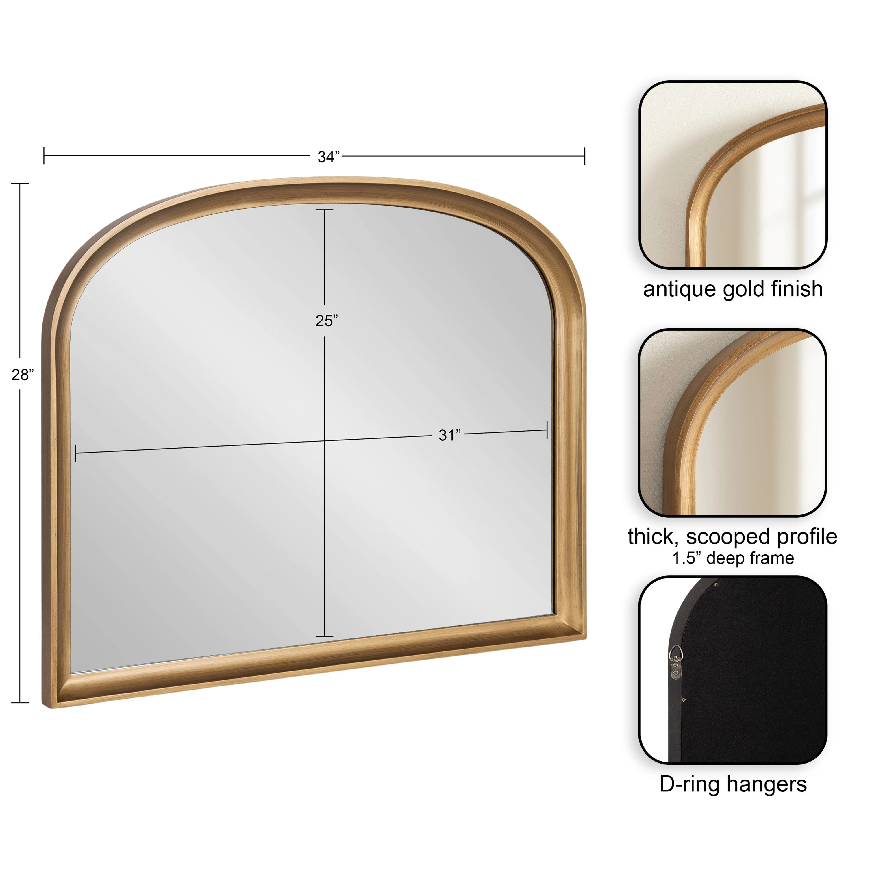 Hatherleigh Basket Arch Wall Mirror - Image 6