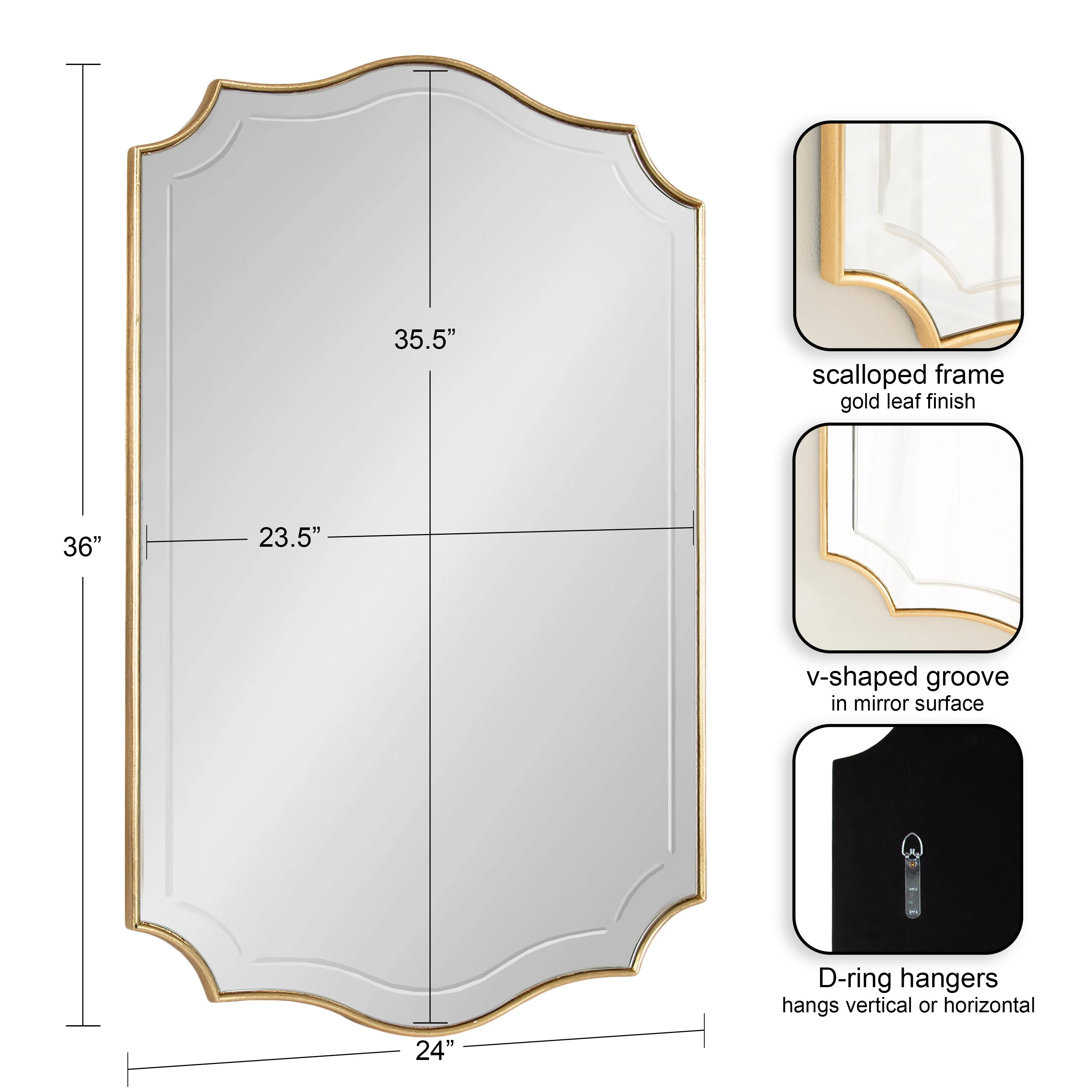 Hollyn Decorative Framed Wall Mirror - Image 5