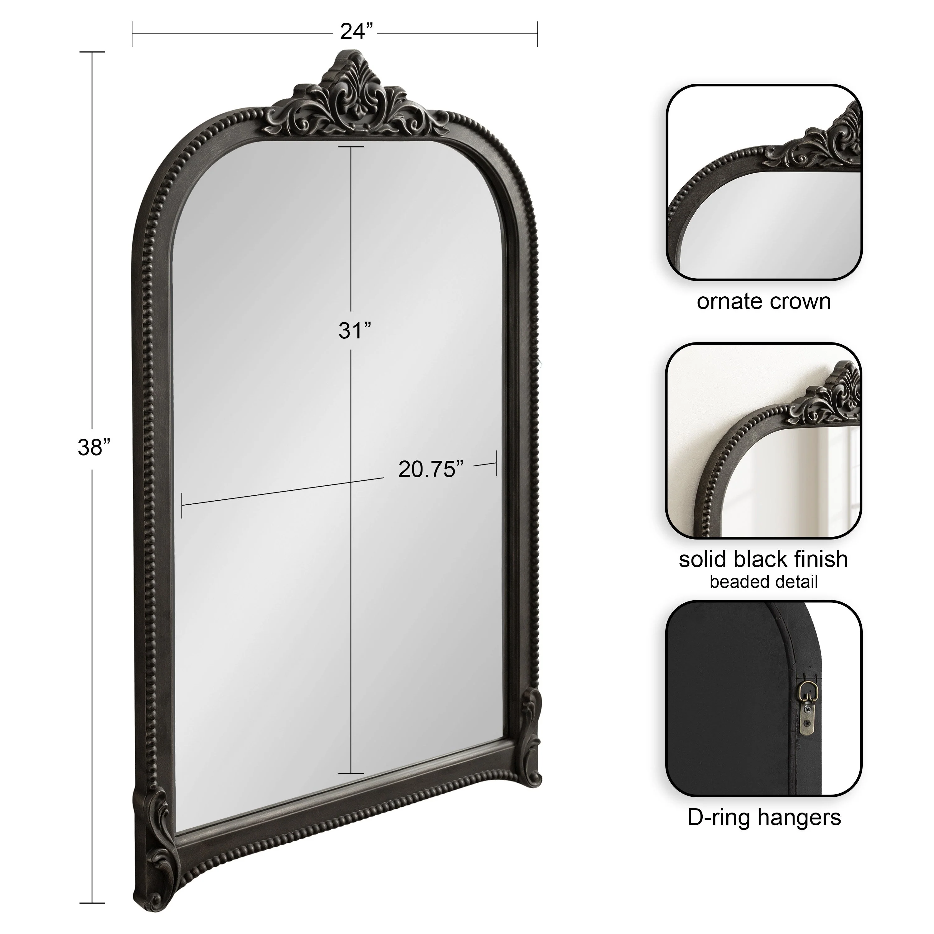 Hubanks Arched Wall Mirror - Image 25