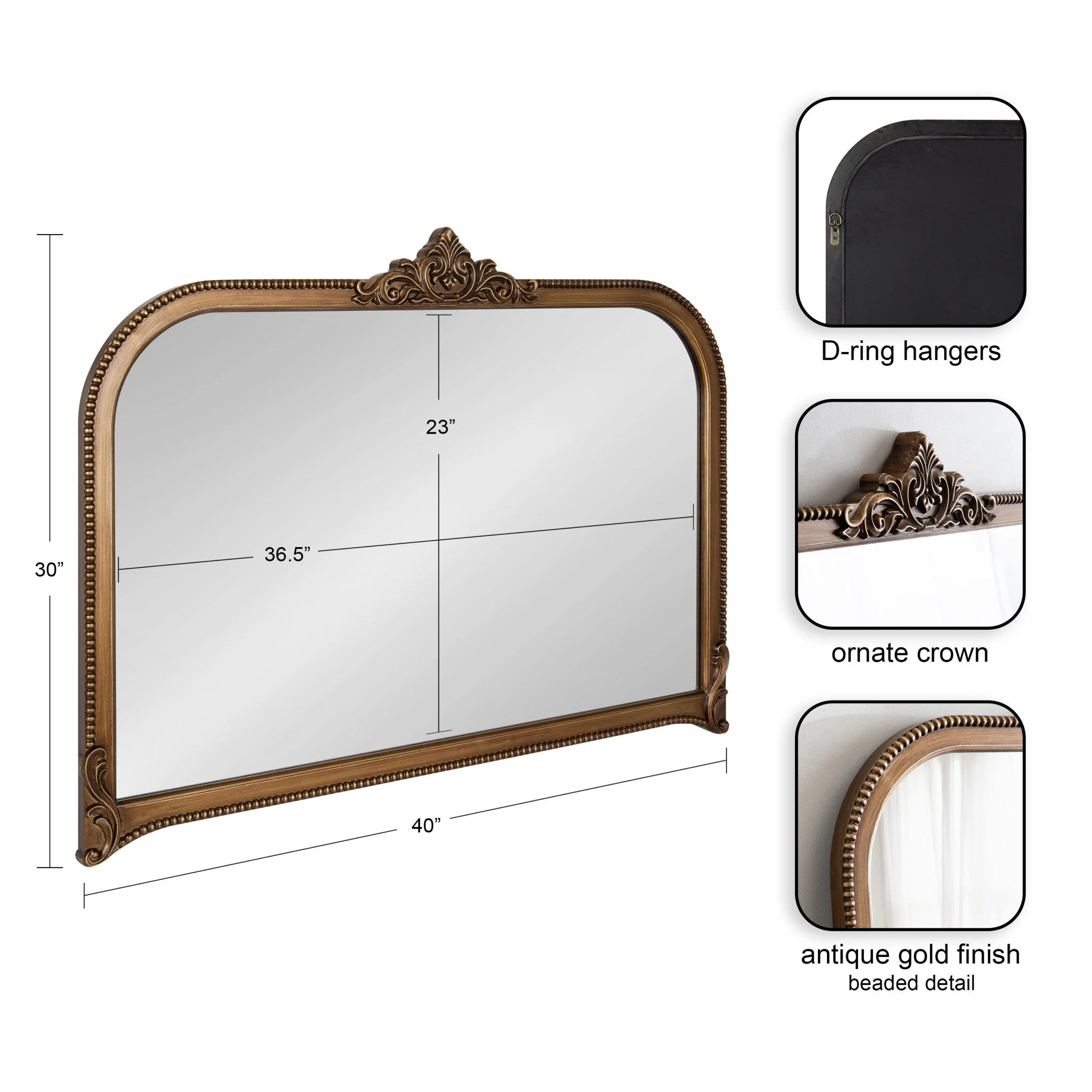 Hubanks Arched Wall Mirror - Image 4