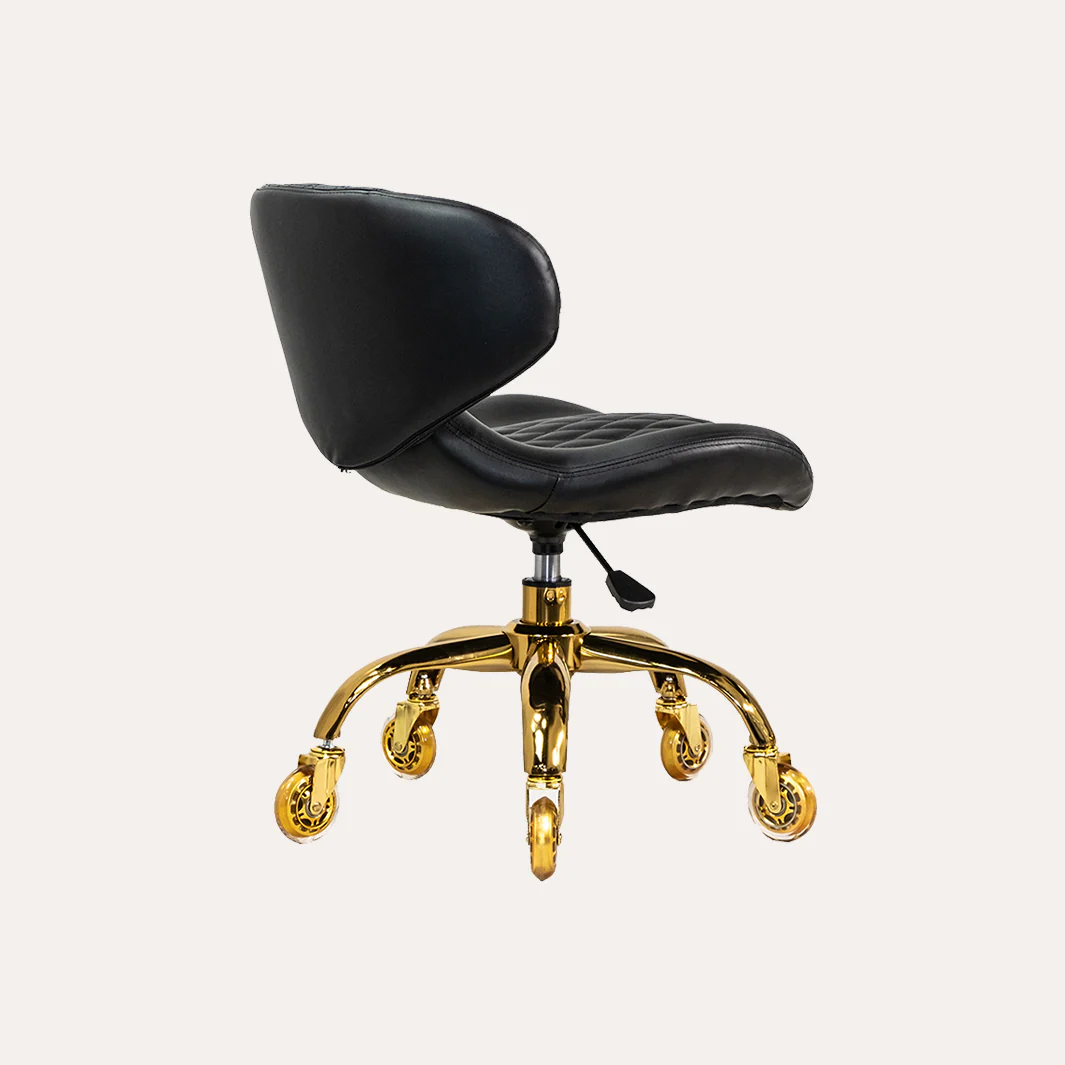 HUGO Pedicure Stool (GOLD Casters) - Image 3