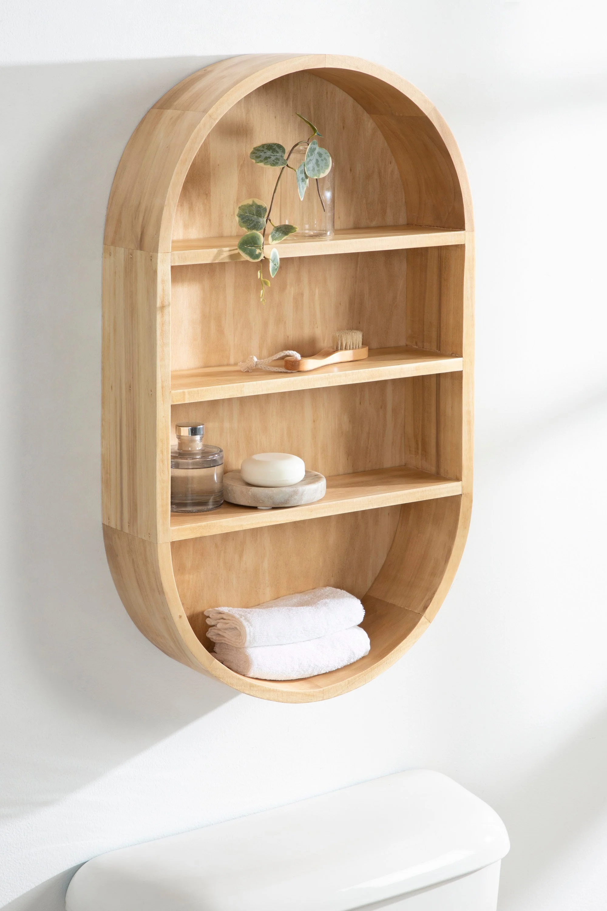 Hutton Wood Capsule Wall Shelf - Image 15