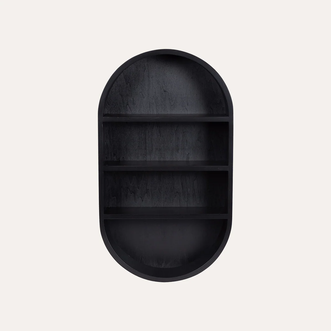 Hutton Wood Capsule Wall Shelf - Image 2