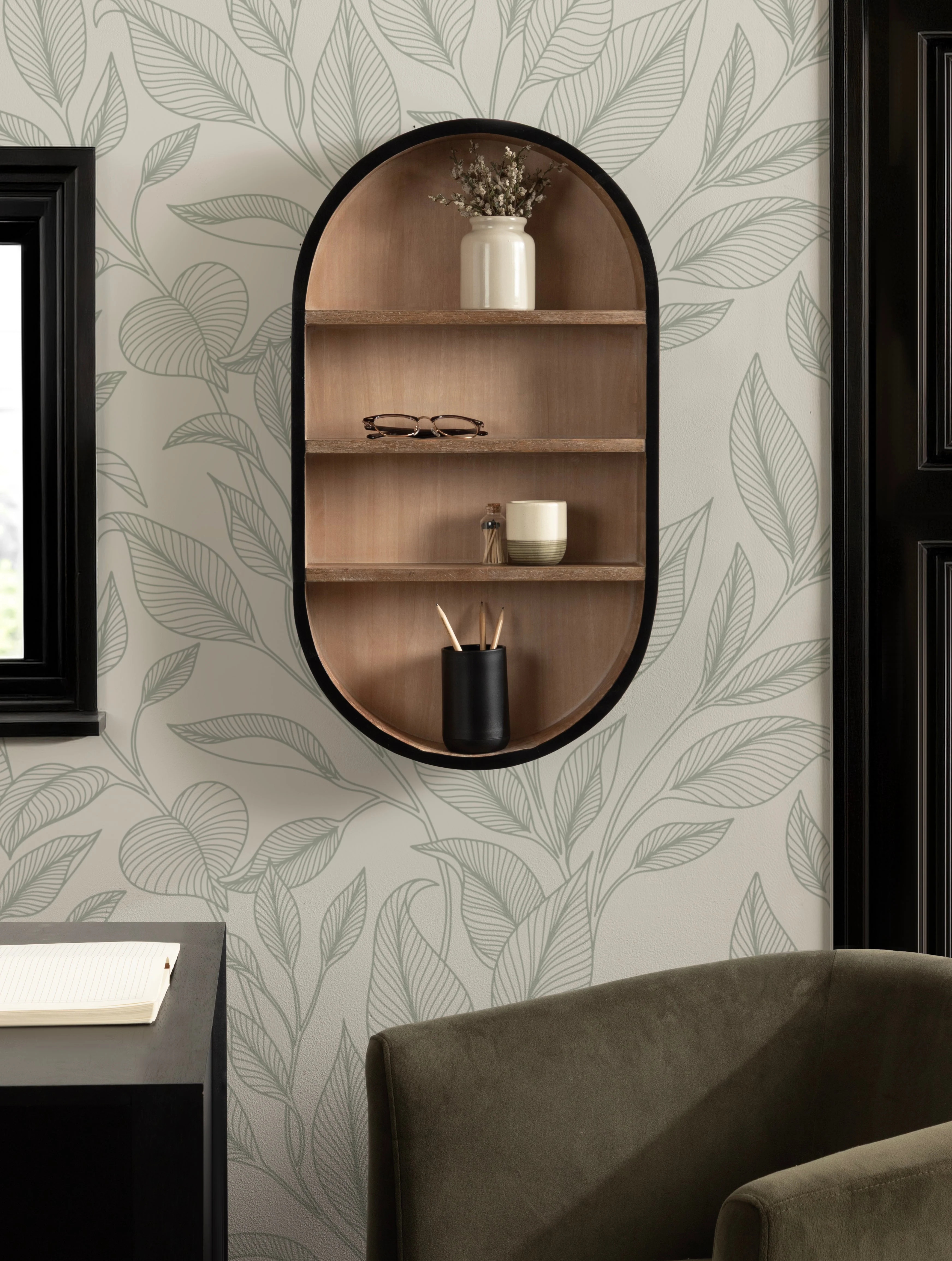Hutton Wood Capsule Wall Shelf - Image 36