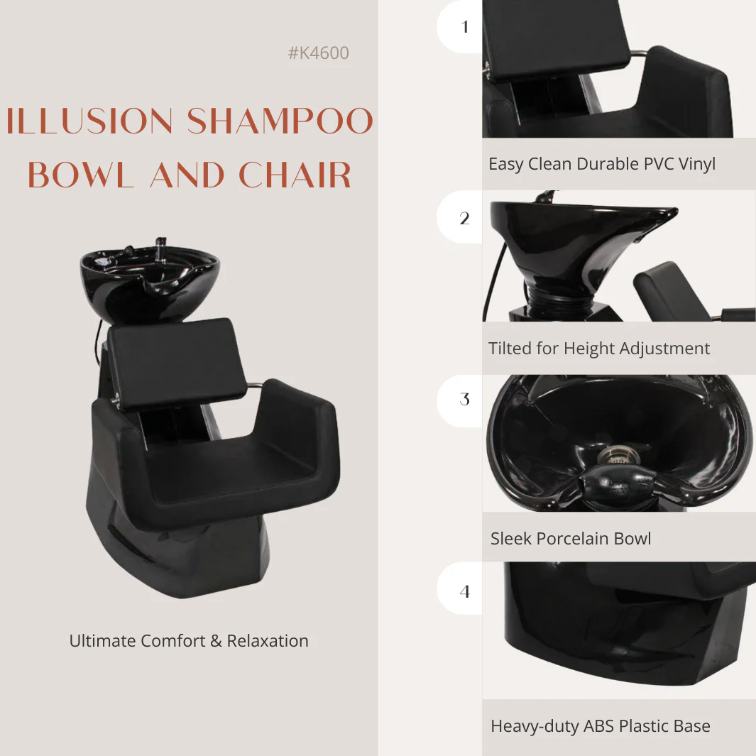 Illusion Shampoo Bowl and Chair - Image 3