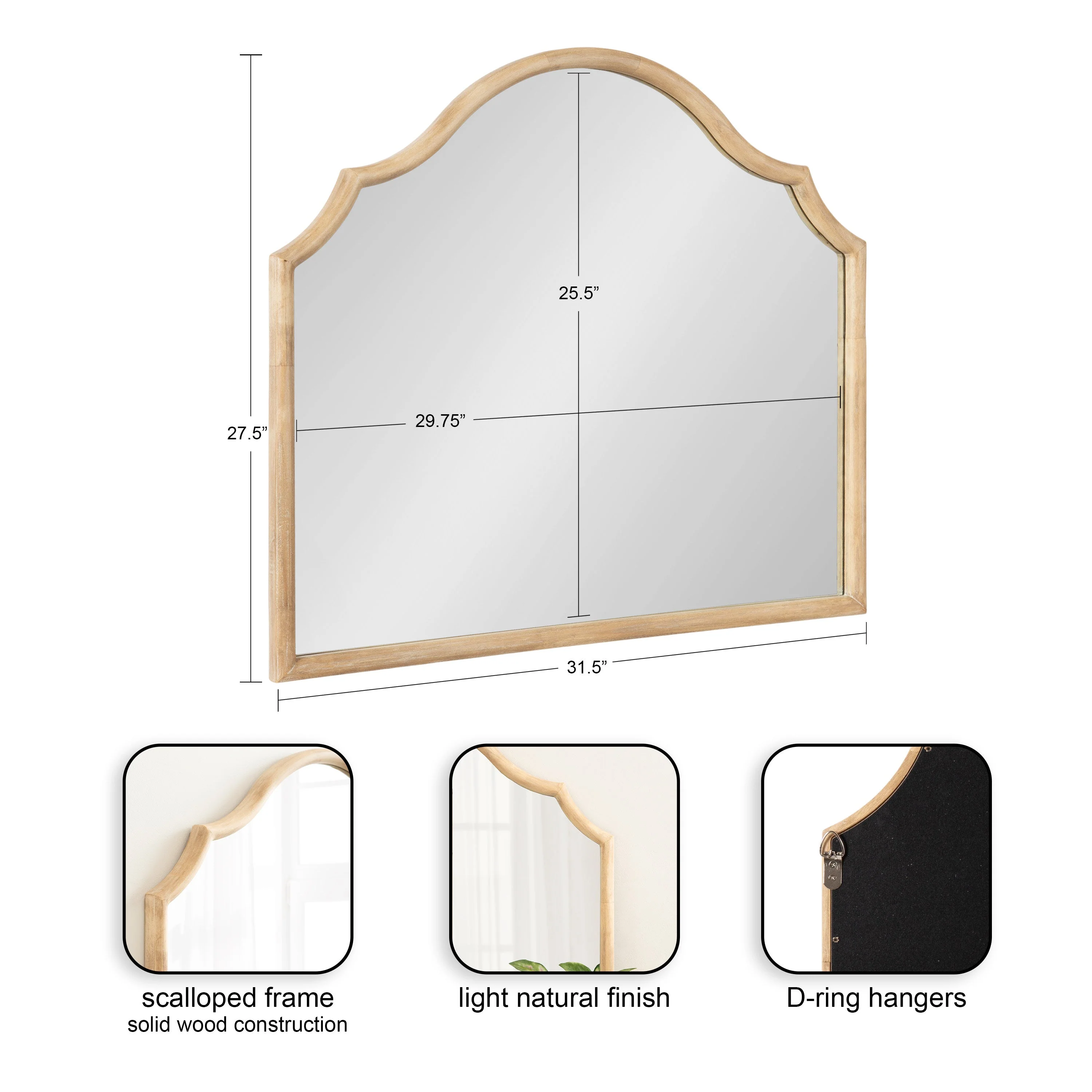 Leanna Wood Arched Mirror - Image 25