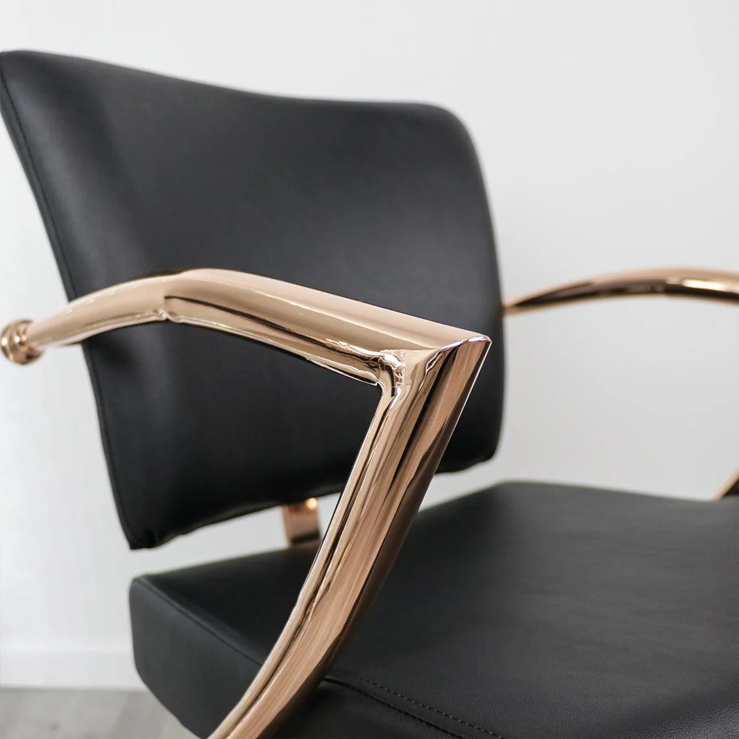 Manhattan Rose Gold Salon Chair - Image 7
