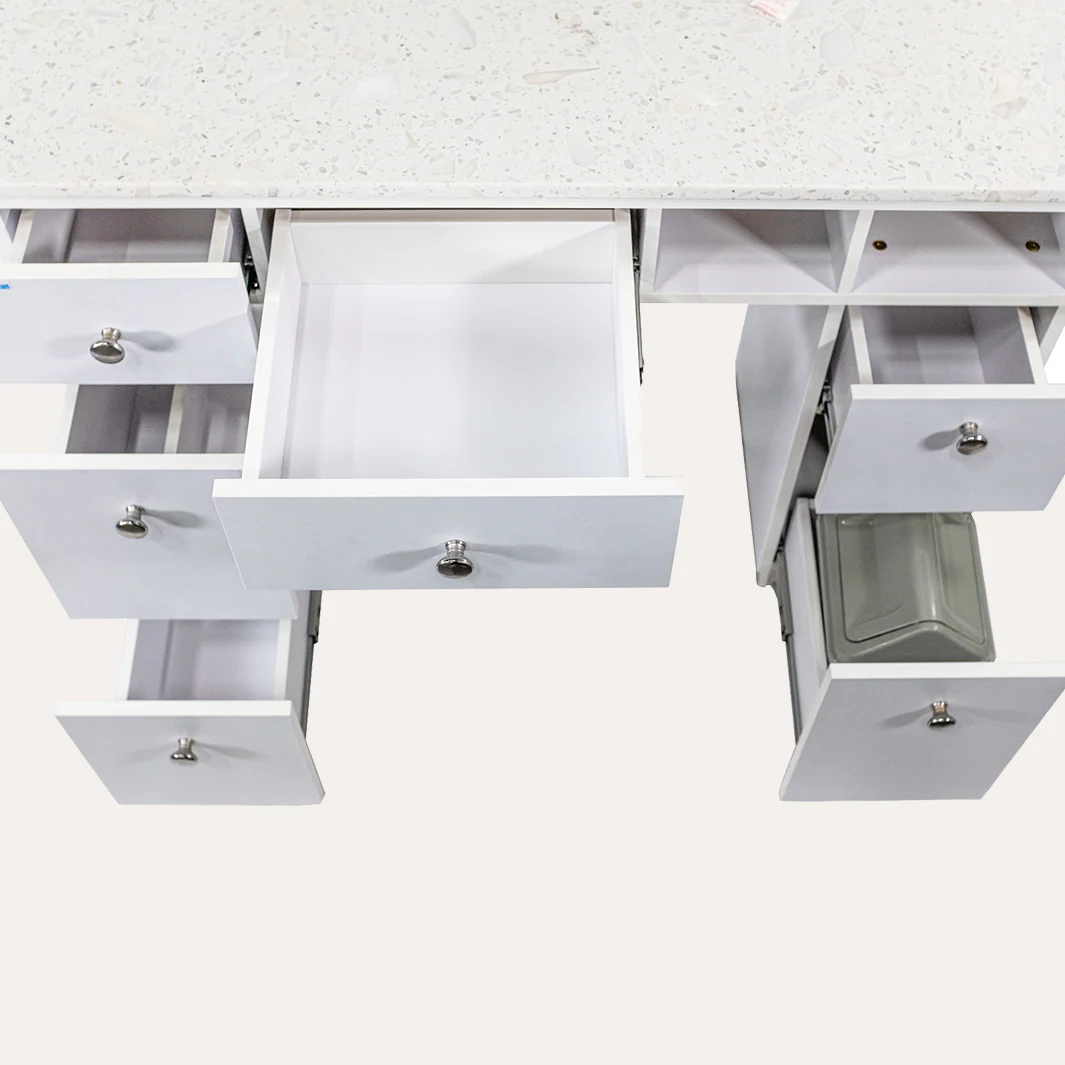 NAPA Manicure Table White/Silver - Image 5