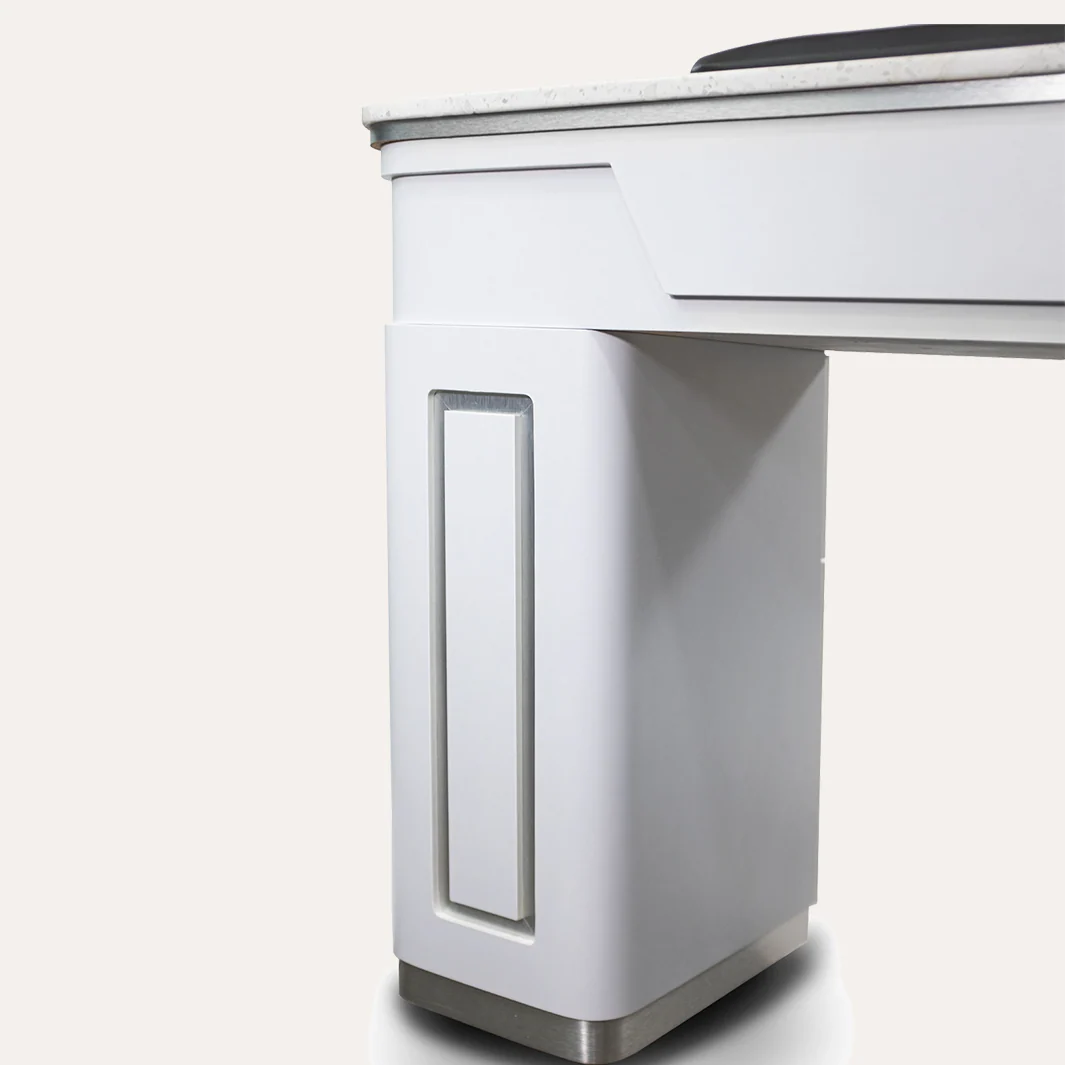 NAPA Manicure Table White/Silver - Image 6