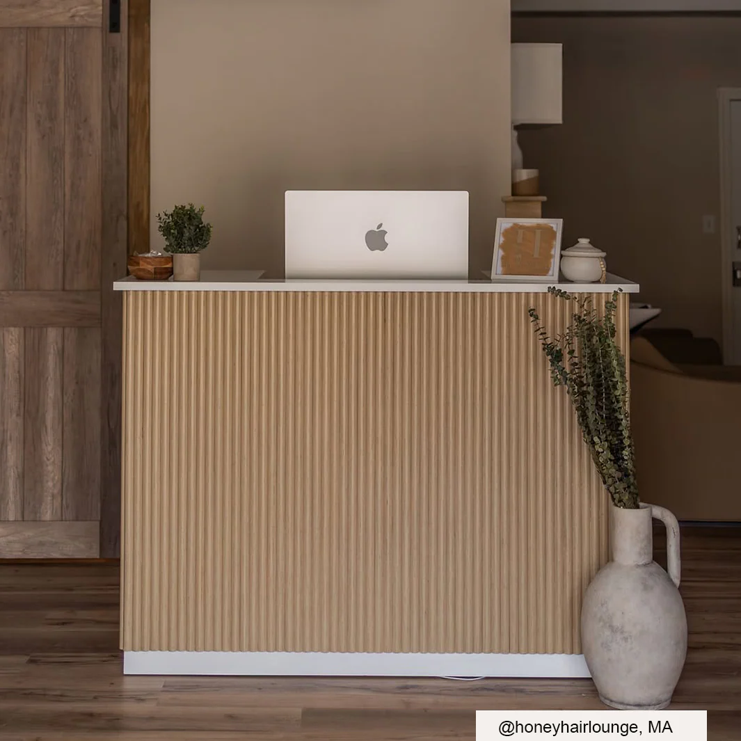 Nouveau Tambour Reception Desk (Large) - Image 4