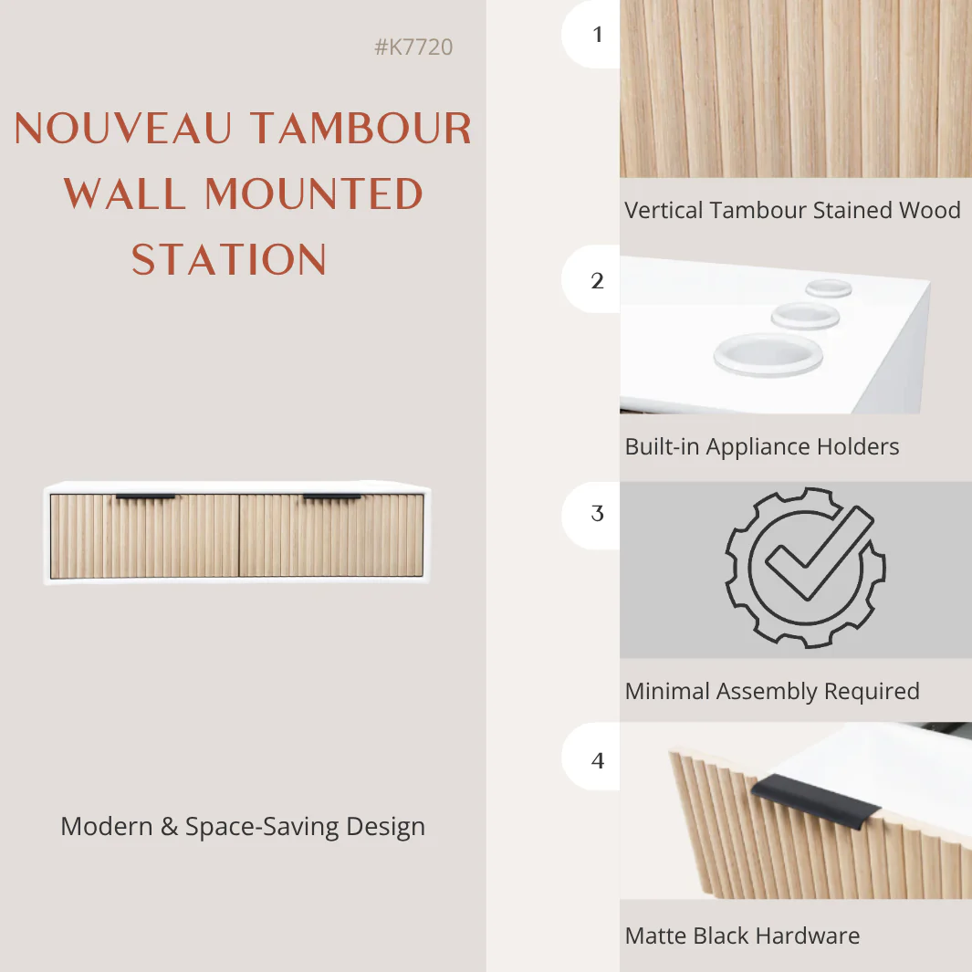 Nouveau Tambour Wall Mounted Station - Image 3