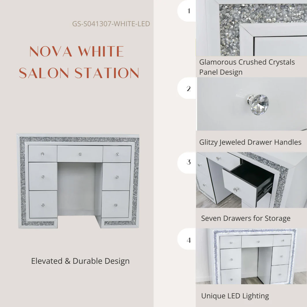 Nova White Salon Station - Image 3