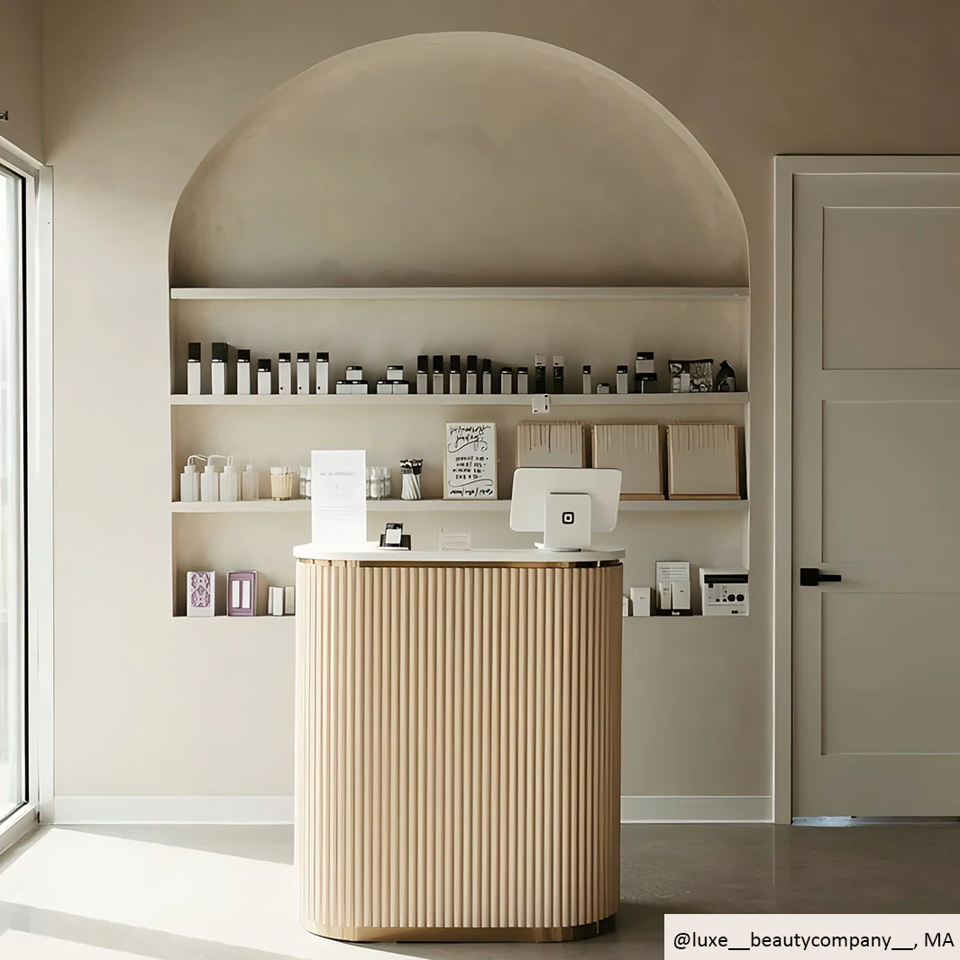 Petite René Tambour Reception Desk - Image 11