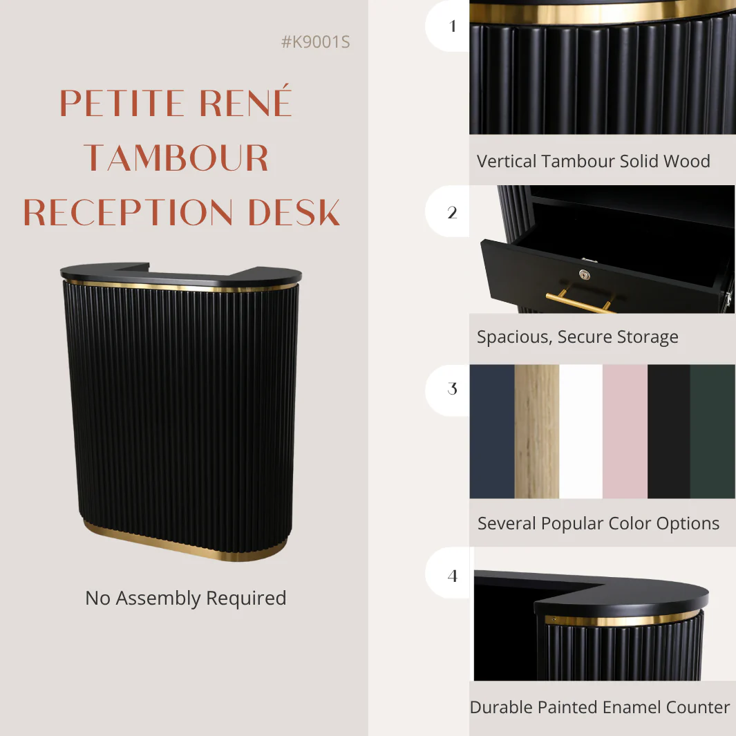 Petite René Tambour Reception Desk - Image 22