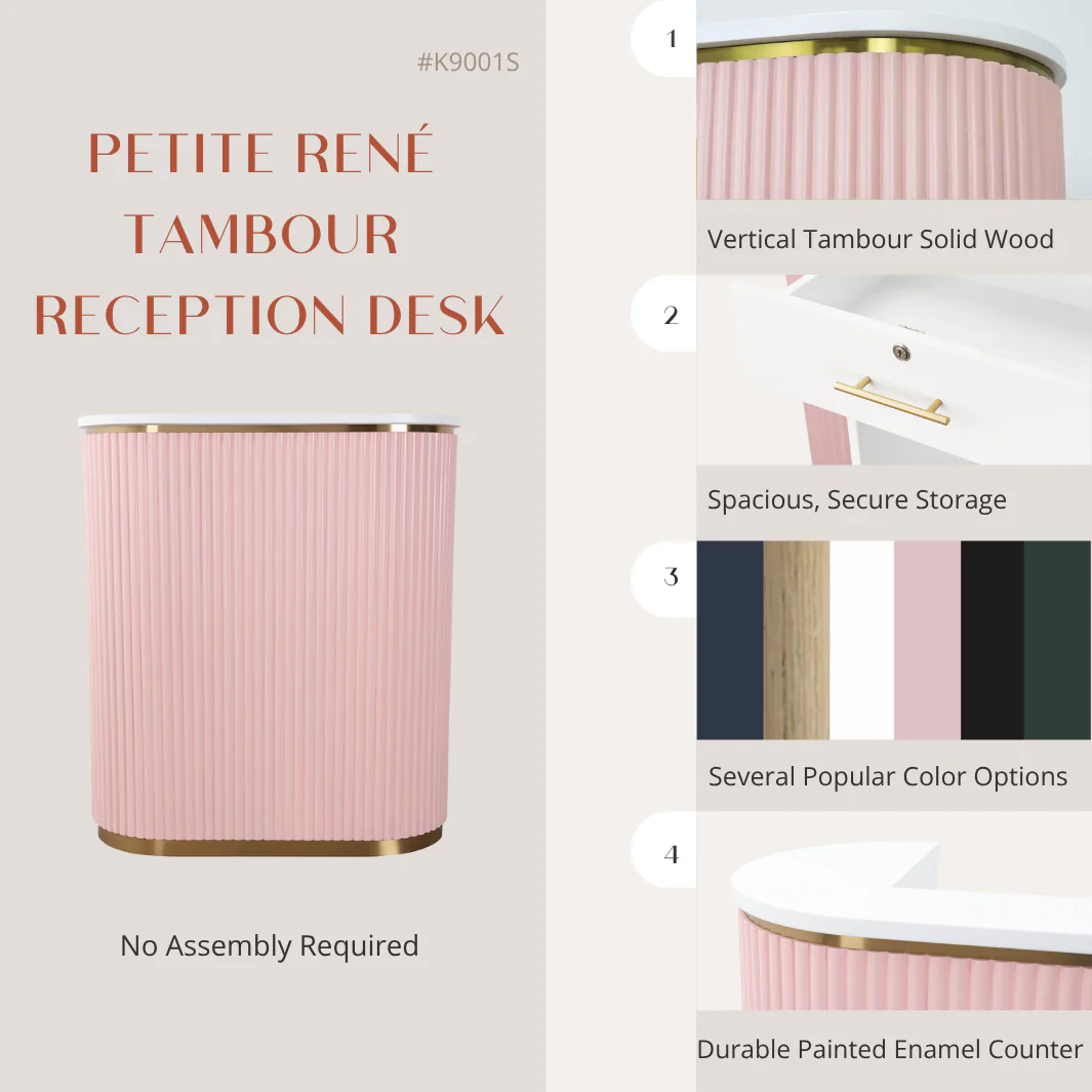 Petite René Tambour Reception Desk - Image 38