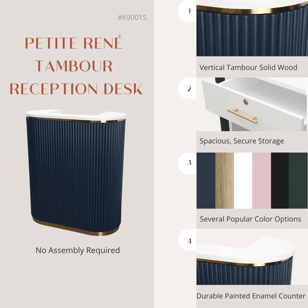 Petite René Tambour Reception Desk - Image 49