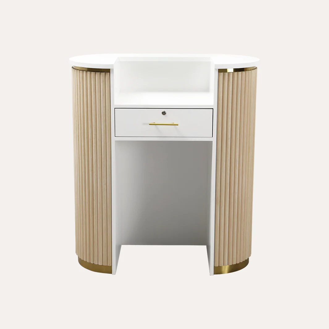 Petite René Tambour Reception Desk - Image 9