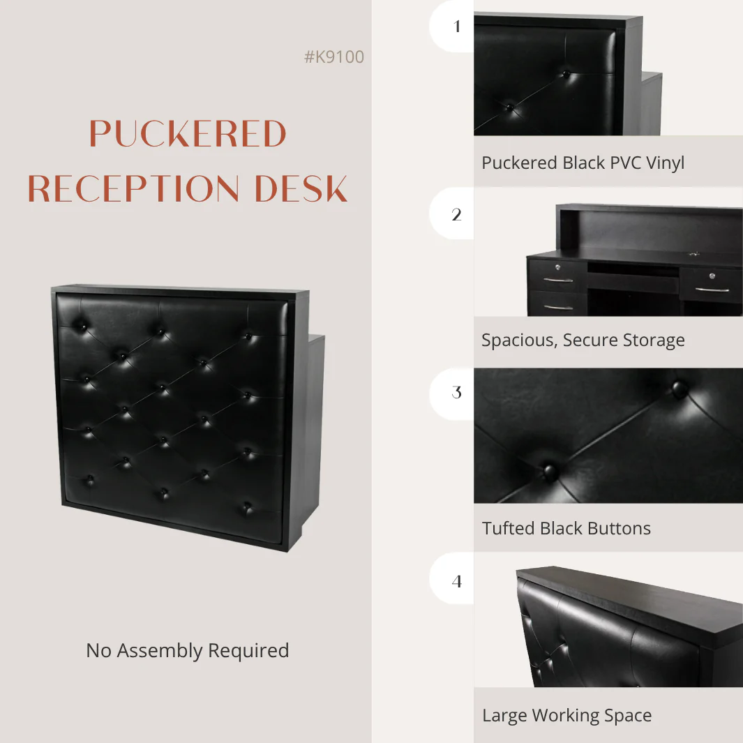 Puckered Reception Desk - Image 3