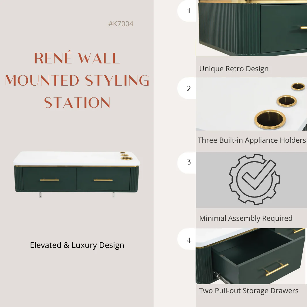 René Wall Mounted Styling Station - Image 23