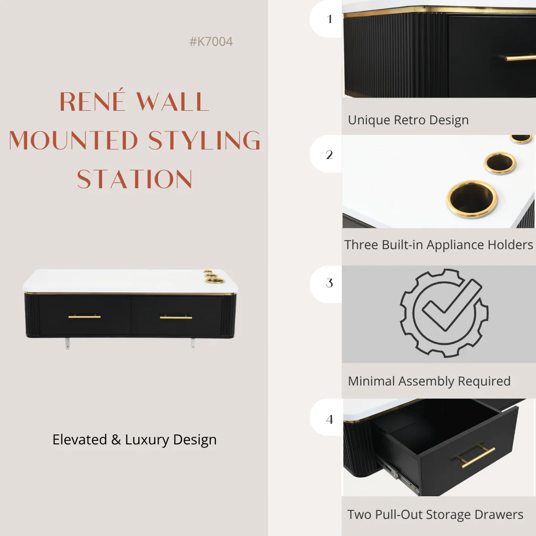 René Wall Mounted Styling Station - Image 37