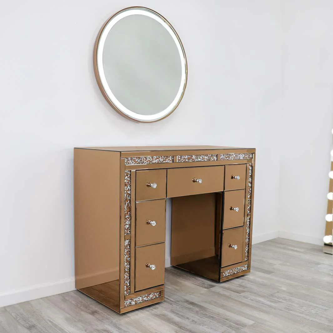 Rose Gold Nova Salon Station and Mirror - Image 10