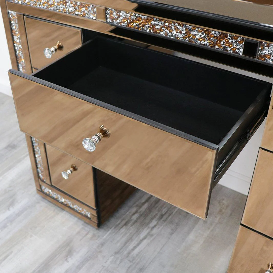 Rose Gold Nova Salon Station and Mirror - Image 5