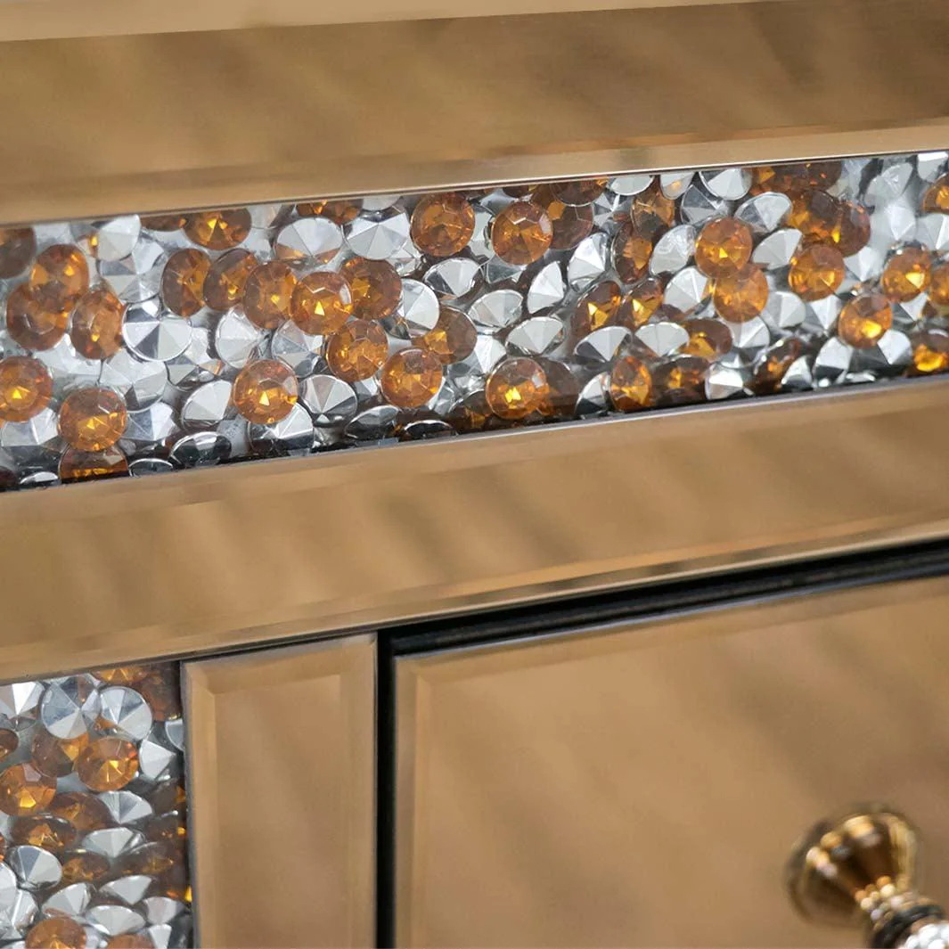 Rose Gold Nova Salon Station and Mirror - Image 6