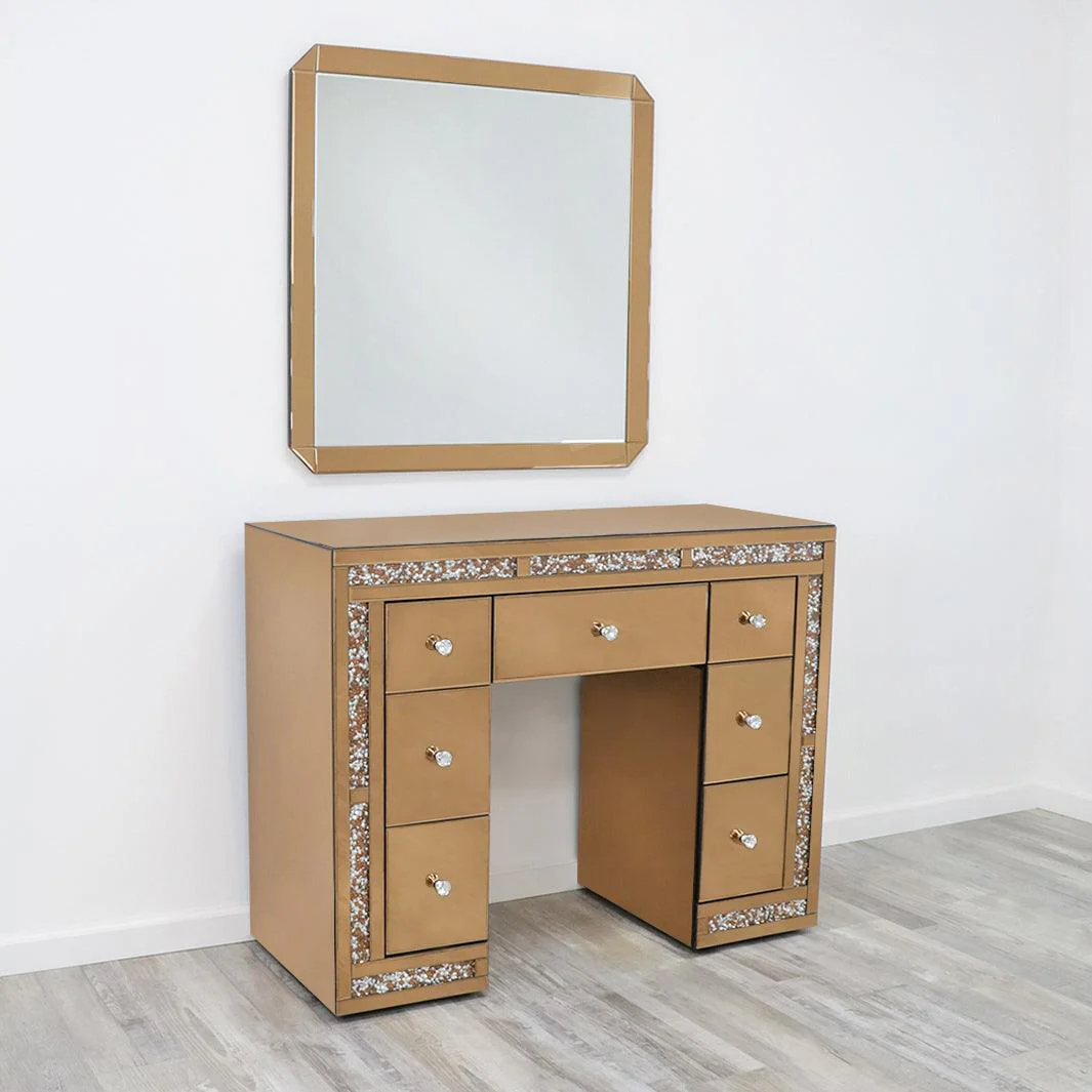 Rose Gold Nova Salon Station and Mirror - Image 8