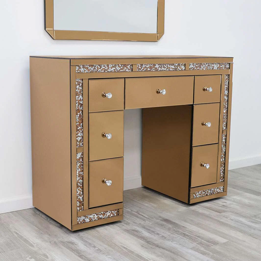Rose Gold Nova Salon Station and Mirror - Image 9