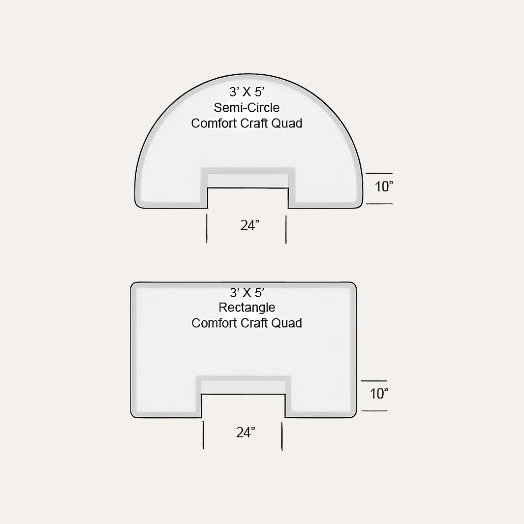 Rhino Comfort Craft® Quad Semi-Circle Salon Mats - Image 7