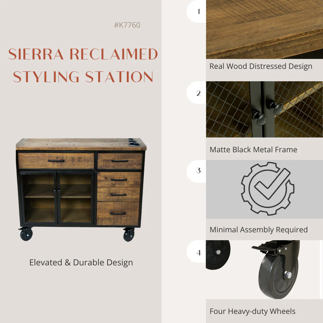 Sierra Reclaimed Styling Station - Image 14
