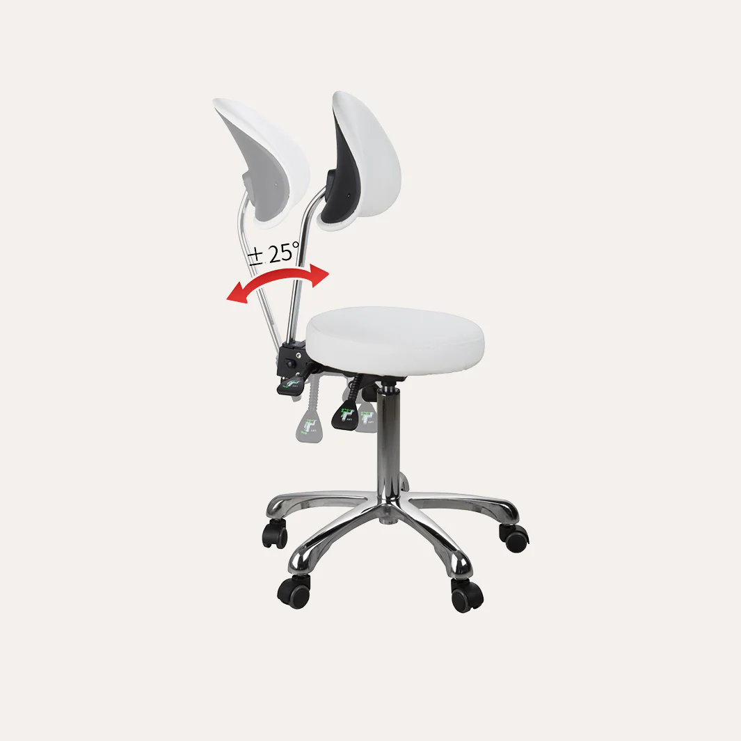 1025B Adjustable Round Stool w/ Back - Image 10