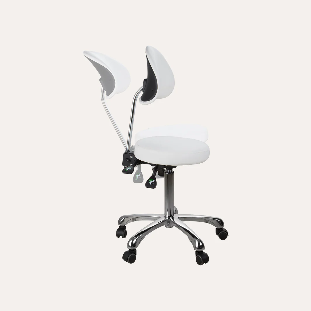 1025B Adjustable Round Stool w/ Back - Image 11