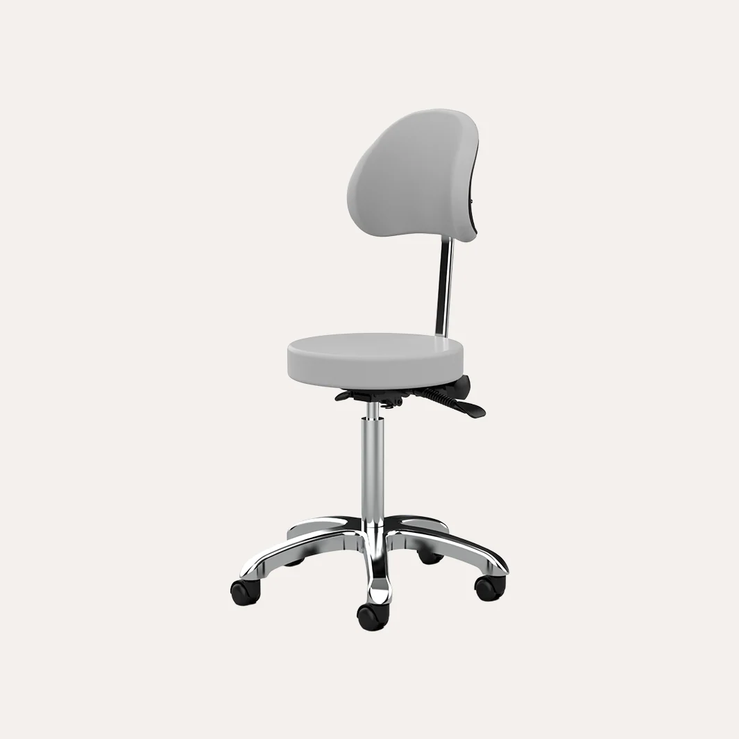 1025B Adjustable Round Stool w/ Back - Image 5