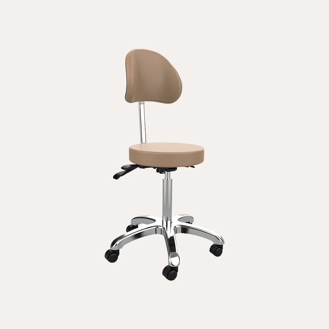 1025B Adjustable Round Stool w/ Back - Image 7