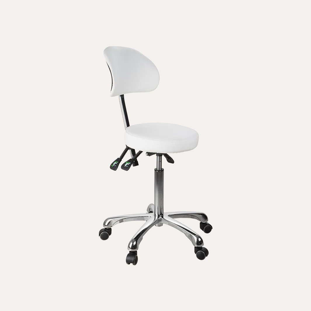 1025B Adjustable Round Stool w/ Back - Image 8