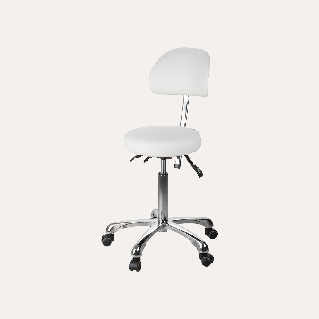 1025B Adjustable Round Stool w/ Back - Image 9